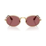 Kính mát Rayban A$AP Rocky Metal 2026 RB3931 001/AF - Gọng vàng Arista, tròng tím phân cực