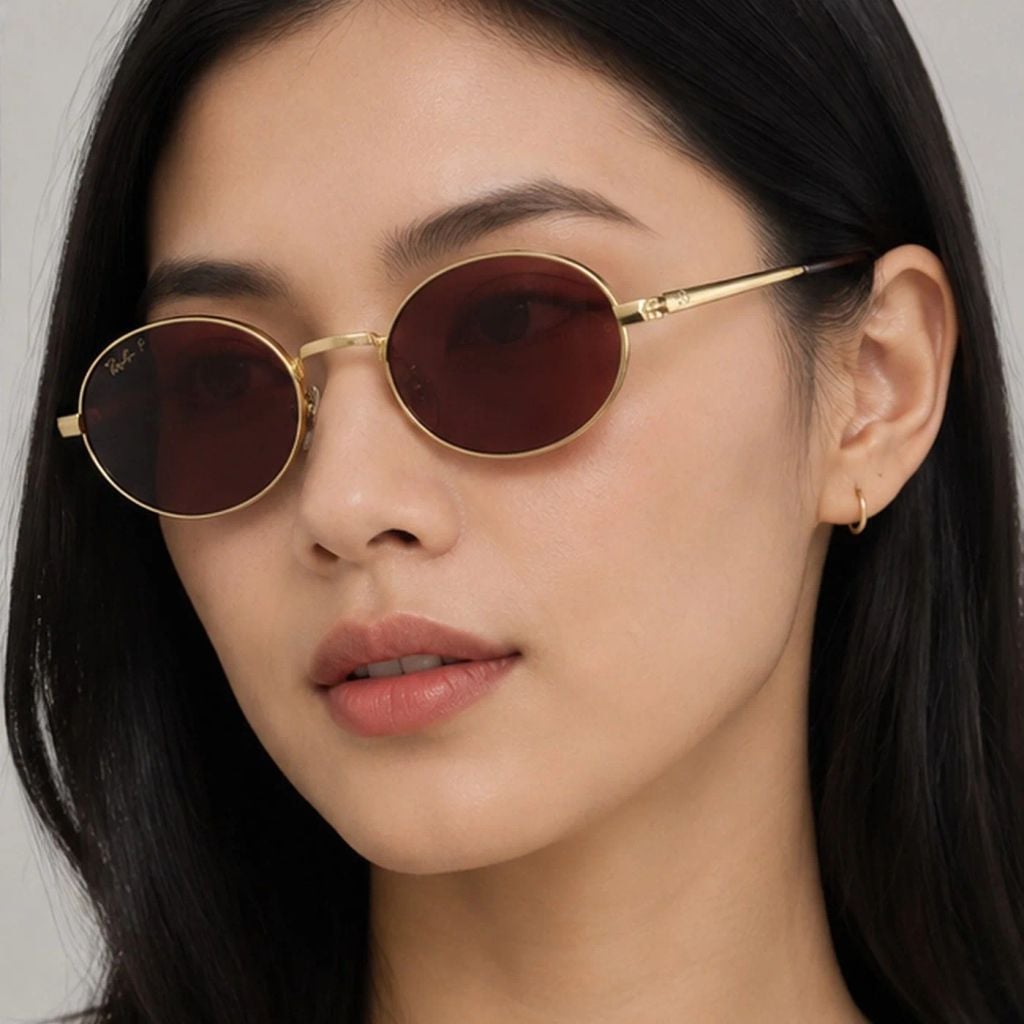 Kính mát Rayban A$AP Rocky Metal 2026 RB3931 001/AF - Gọng vàng Arista, tròng tím phân cực