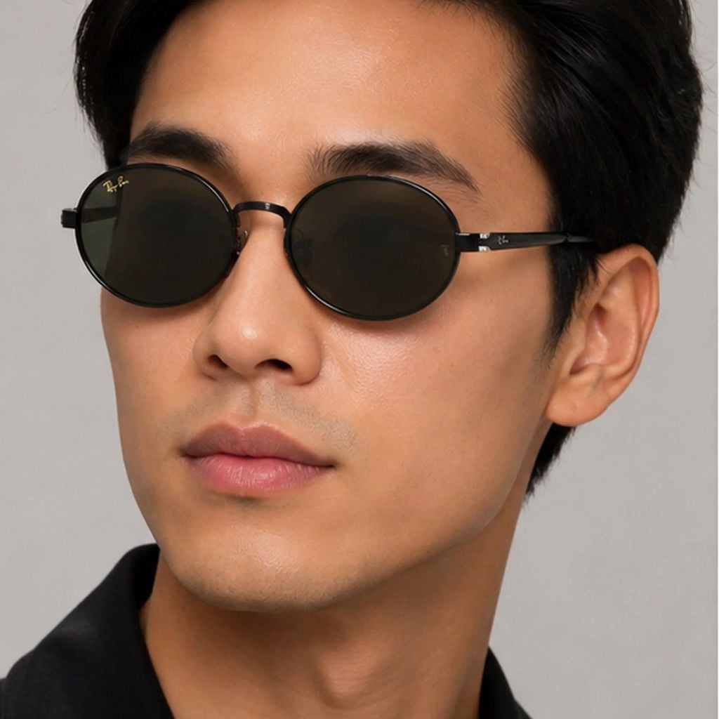 Kính mát Rayban A$AP Rocky Metal 2026 RB3931 002/J5 - Gọng đen, tròng xám đậm