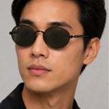 Kính mát Rayban A$AP Rocky Metal 2026 RB3931 002/J5 - Gọng đen, tròng xám đậm
