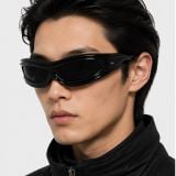 Kính mát Rayban A$AP Rocky Ultra Wrap 001 RB4943 601/87 - Đen bóng, tròng đen siêu đậm