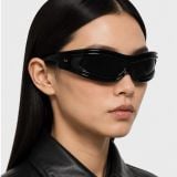Kính mát Rayban A$AP Rocky Ultra Wrap 001 RB4943 601/87 - Đen bóng, tròng đen siêu đậm