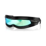Kính mát Rayban A$AP Rocky Ultra Wrap 001 RB4943 601/Y7 - Đen bóng, tròng xám nhạt tráng gương xanh dương