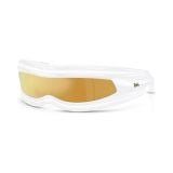 Kính mát Rayban A$AP Rocky Ultra Wrap 001 RB4943 6838/7P - Trắng bóng, tròng nâu tráng gương vàng