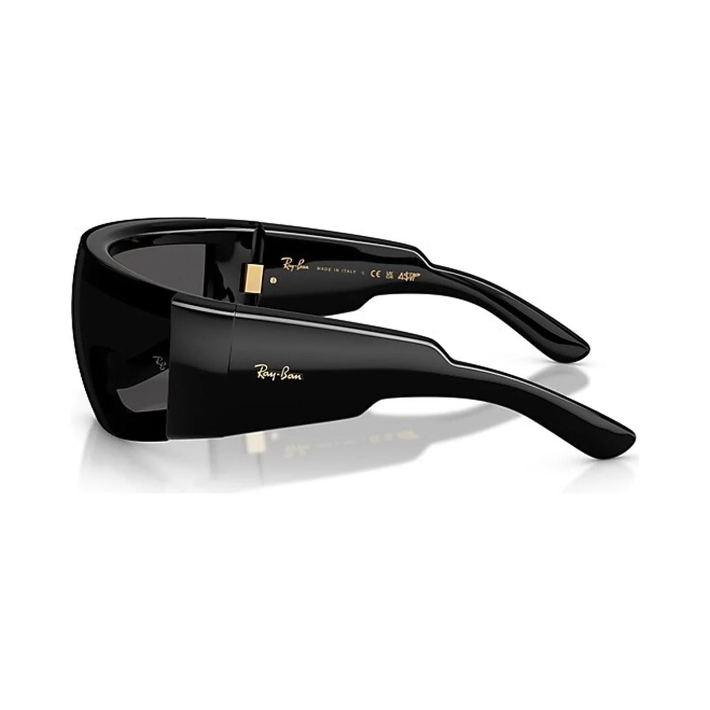 Kính mát Rayban A$AP Rocky Ultra Wrap 002 RB4942 601/87 - Đen bóng, tròng đen siêu đậm
