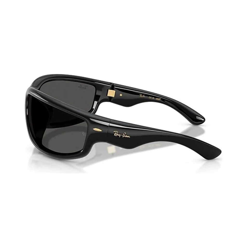 Kính mát Rayban A$AP Rocky Ultra Wrap 003 RB4941 601/87 - Đen bóng, tròng đen siêu đậm