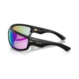 Kính mát Rayban A$AP Rocky Ultra Wrap 003 RB4941 601/Y7 - Đen bóng, tròng xám nhạt tráng gương xanh dương