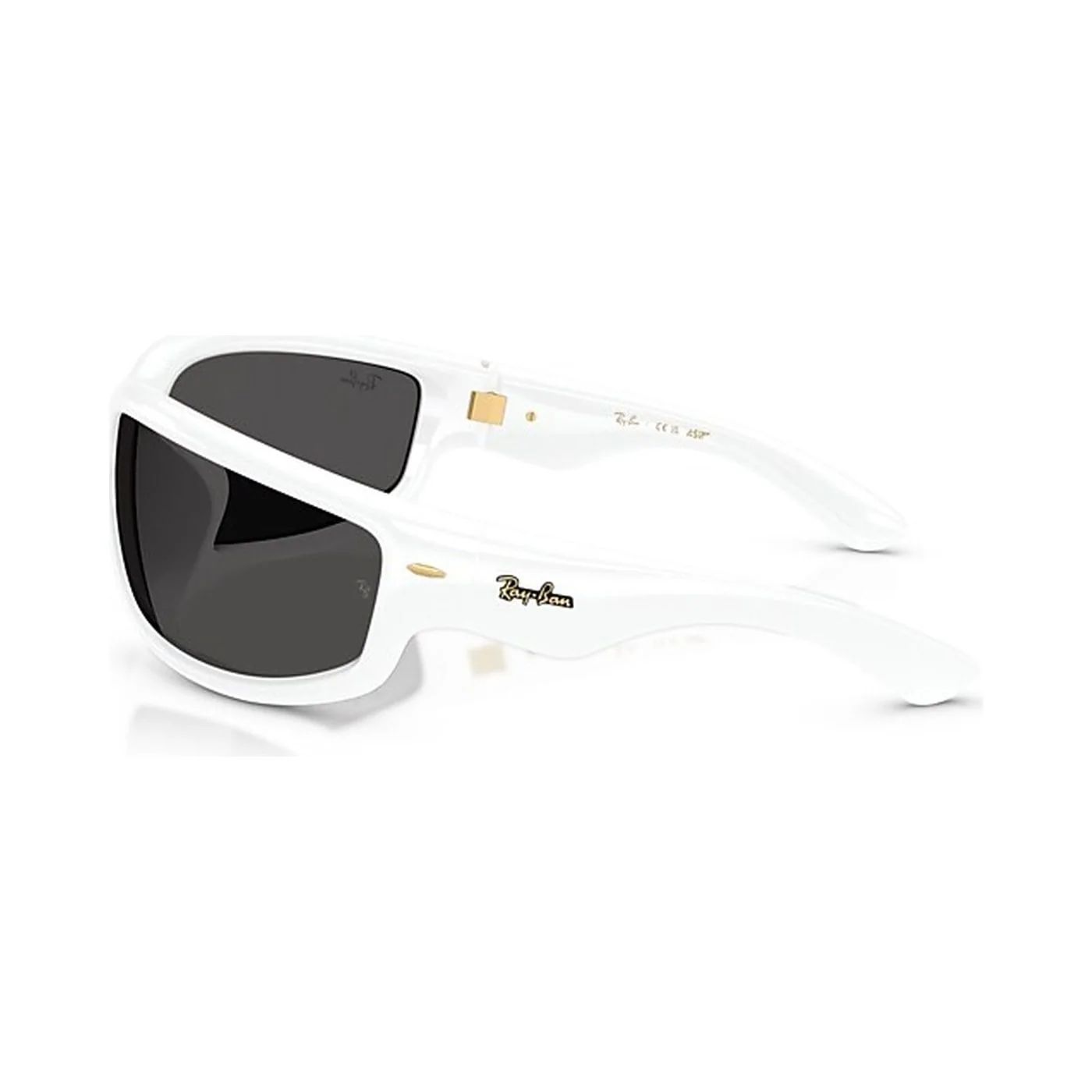 Kính mát Rayban A$AP Rocky Ultra Wrap 003 RB4941 671/87 - Trắng bóng, tròng đen siêu đậm