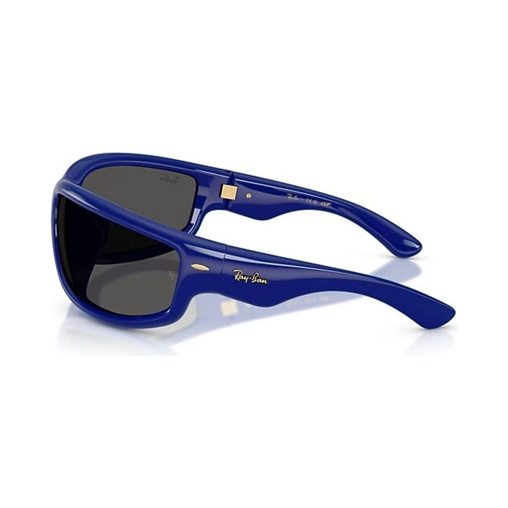 Kính mát Rayban A$AP Rocky Ultra Wrap 003 RB4941 6833/87 - Xanh cobalt bóng, tròng đen siêu đậm