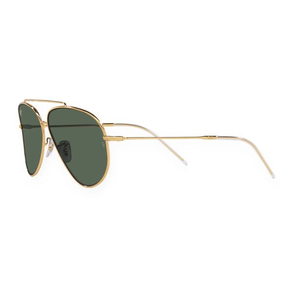 Kính mát Rayban Aviator Reverse RBR0101S 001/VR - Vàng Arista bóng, tròng xanh lá đậm G-15