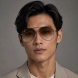 Kính mát Rayban Aviator Reverse RBR0101S 004/CB - Xám gunmetal bóng, tròng nâu chuyển sắc