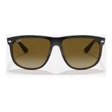 Kính mát Rayban Boyfriend RB4147 609585 - Đen phối nâu bóng, tròng nâu chuyển nâu đậm