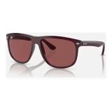 Kính mát Rayban Boyfriend RB4147 671869 - Đỏ rượu vang bóng, tròng tím đậm