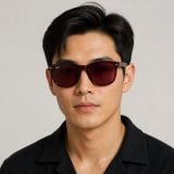 Kính mát Rayban Boyfriend RB4147 671869 - Đỏ rượu vang bóng, tròng tím đậm