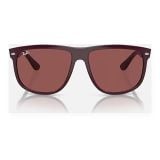 Kính mát Rayban Boyfriend RB4147 671869 - Đỏ rượu vang bóng, tròng tím đậm