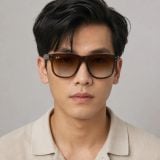 Kính mát Rayban Boyfriend Reverse RBR0501S 6709CB - Nâu trong suốt, tròng nâu chuyển sắc