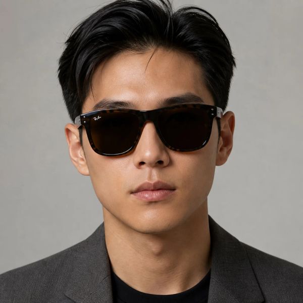 Kính mát Rayban Boyfriend Reverse RBR0501S 679183 - Nâu đồi mồi sọc, tròng nâu đậm phân cực