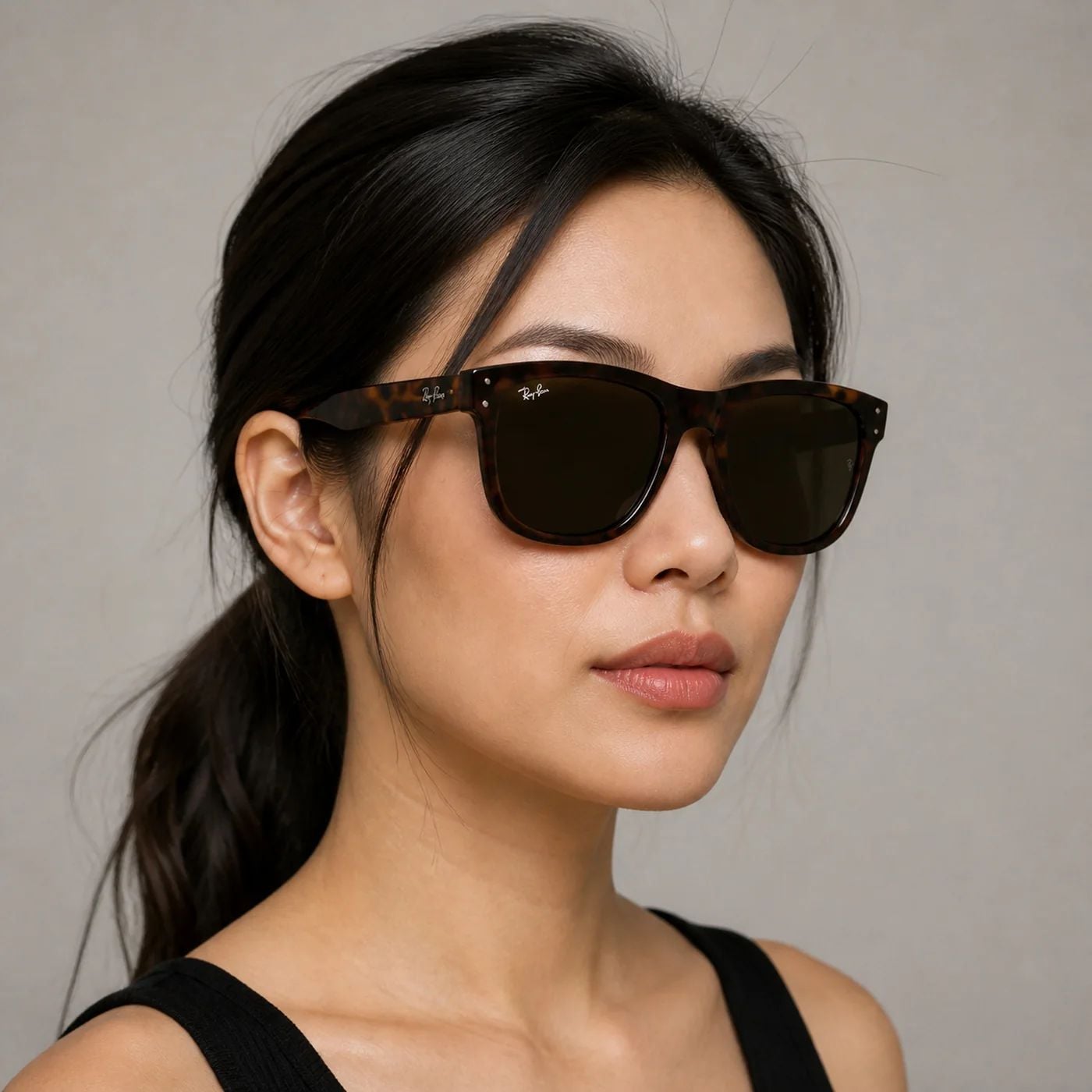 Kính mát Rayban Boyfriend Reverse RBR0501S 679183 - Nâu đồi mồi sọc, tròng nâu đậm phân cực
