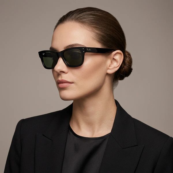 Kính mát RAYBAN Burbank RB2283 901/31 – người mẫu đeo kính