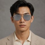 Kính mát Rayban Caravan Reverse RBR0102S 003/GS - Bạc bóng, tròng xám tráng gương bạc