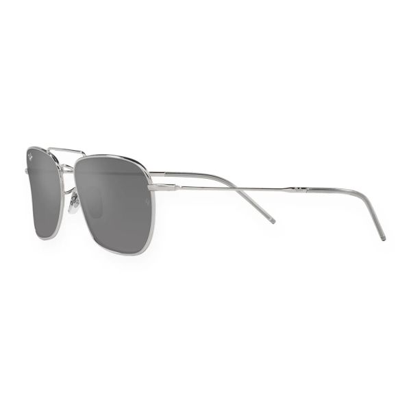 Kính mát Rayban Caravan Reverse RBR0102S 003/GS - Bạc bóng, tròng xám tráng gương bạc