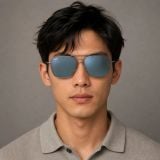 Kính mát Rayban Caravan Reverse RBR0102S 004/GA - Xám gunmetal bóng, tròng xám đậm tráng gương xanh ngọc