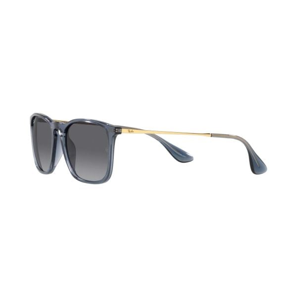 Kính mát Rayban Chris RB4187F 6592T3 - Xanh dương trong suốt, tròng xám chuyển phân cực