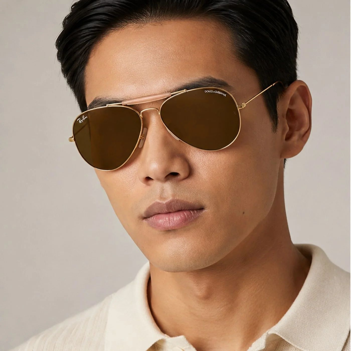 Kính mát Rayban × Dolce&Gabbana The Outdoorsman RB3029M 001/73 - Vàng Arista, tròng nâu đậm
