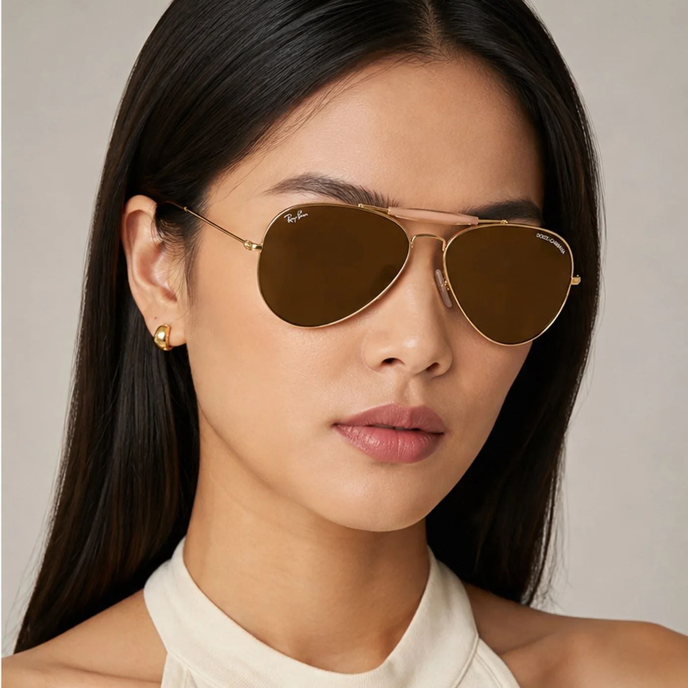 Kính mát Rayban × Dolce&Gabbana The Outdoorsman RB3029M 001/73 - Vàng Arista, tròng nâu đậm