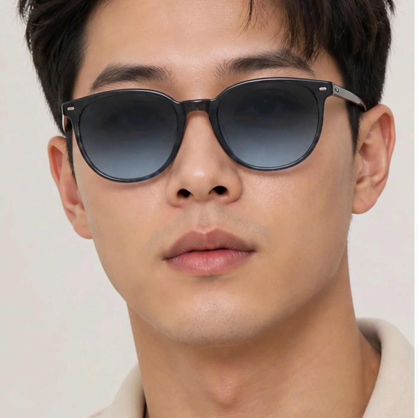 Kính mát Rayban Elliot RB2197F 1391/GK - Xám sọc chuyển xanh dương, tròng xanh dương chuyển đen
