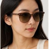 Kính mát Rayban Elliot RB2197F 1392/0A - Nâu sọc chuyển xanh lá, tròng nâu chuyển đen