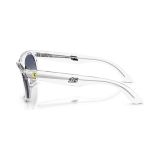 Kính mát Rayban × Scuderia Ferrari Charles Leclerc Driver Special Edition 2026 RBR0502SM F7064L - Trong suốt bóng, tròng xám nhạt chuyển xanh dương đậm