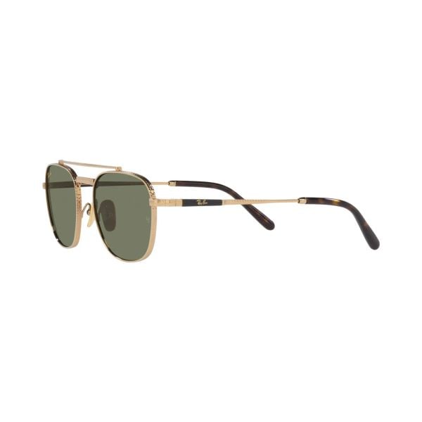 Kính mát Rayban Frank Ii Titanium RB8258 3138/52 - Vàng Arista bóng, tròng xanh lá