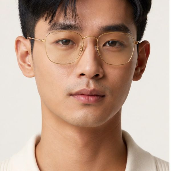 Kính mát Rayban Frank RB3857 9196/BL - Vàng Legend bóng, tròng xám quang sắc lọc ánh sáng xanh