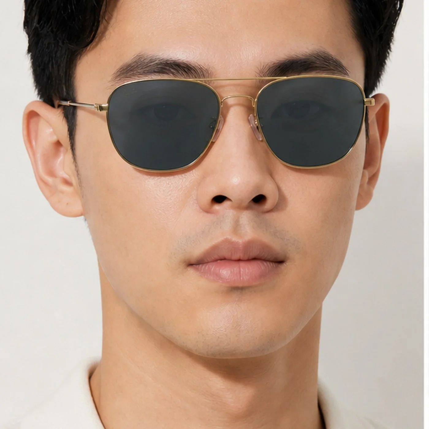 Kính mát Rayban Frank RB3857 9196/R5 - Vàng Legend bóng, tròng xanh dương