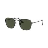 Kính mát Rayban Frank RB3857 9199/31 - Đen bóng, tròng xanh lá G-15