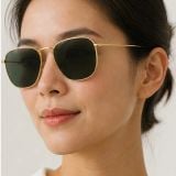 Kính mát Rayban Frank RB8157 9216/58 - Vàng Legend bóng, tròng xanh lá phân cực