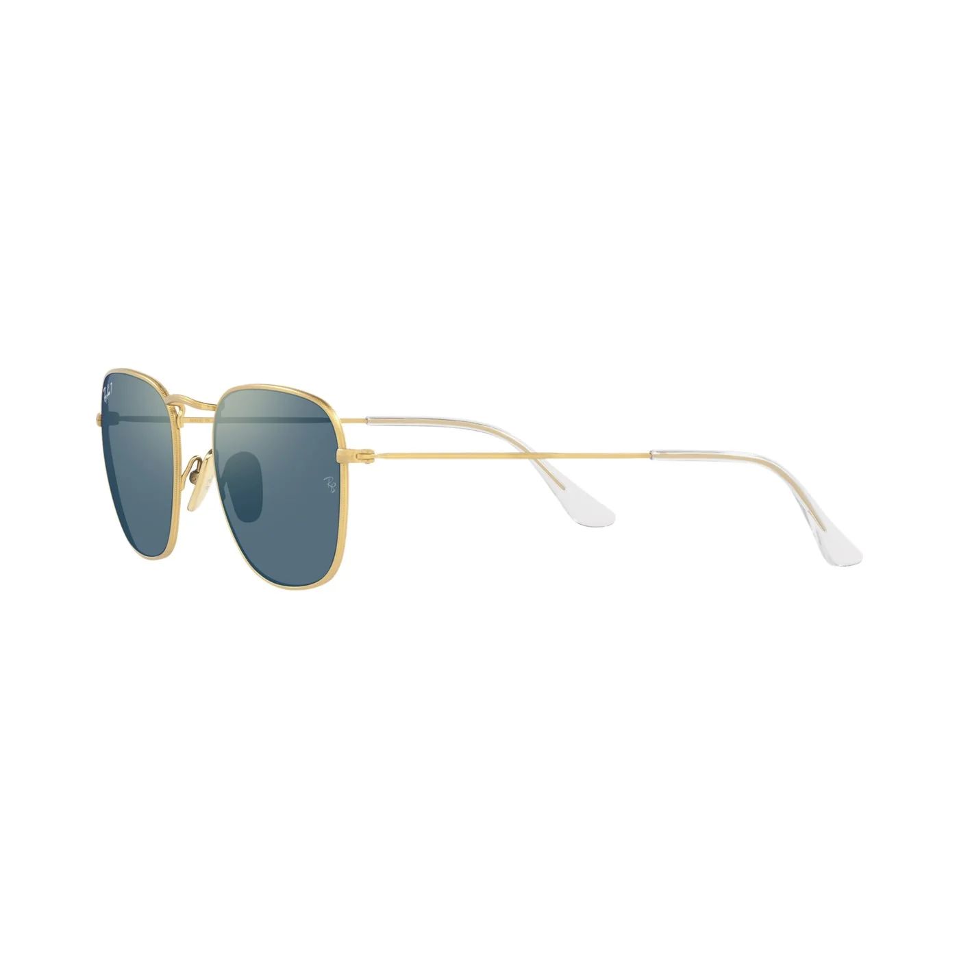 Kính mát Rayban Frank RB8157 9217/T0 - Vàng xước bán bóng, tròng xanh dương phân cực tráng gương vàng