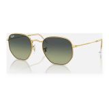 Kính mát Rayban Hexagonal RB3548 001/BH - Vàng Arista bóng, tròng xanh lá cổ điển