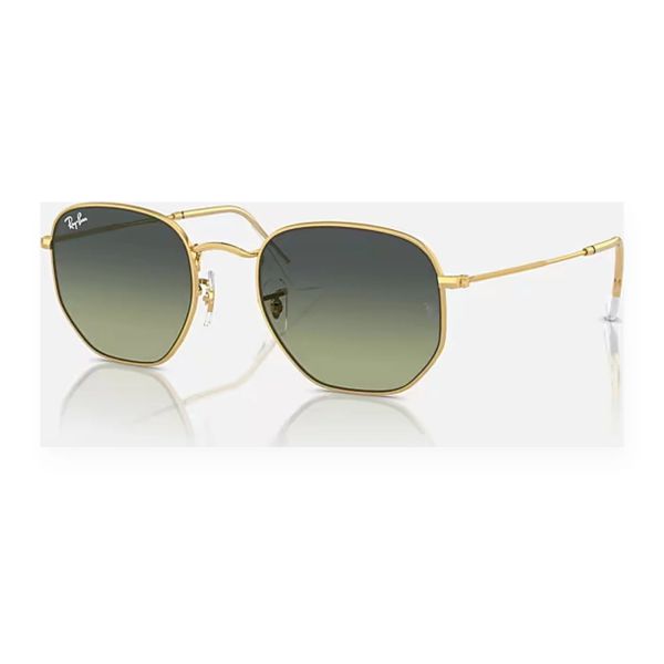 Kính mát Rayban Hexagonal RB3548 001/BH - Vàng Arista bóng, tròng xanh lá cổ điển