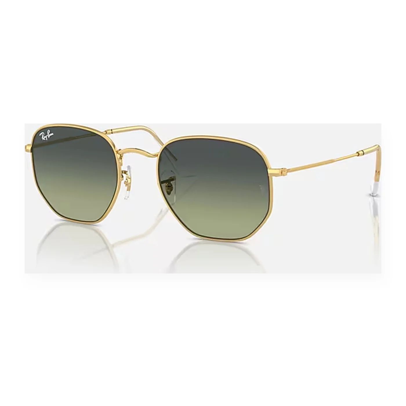 Kính mát Rayban Hexagonal RB3548 001/BH - Vàng Arista bóng, tròng xanh lá cổ điển