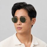 Kính mát Rayban Hexagonal RB3548 919631 - Vàng Legend, tròng xanh G-15