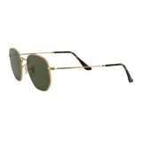 Kính mát Rayban Hexagonal RB3548N 001/58 - Vàng Arista bóng, tròng xanh G-15