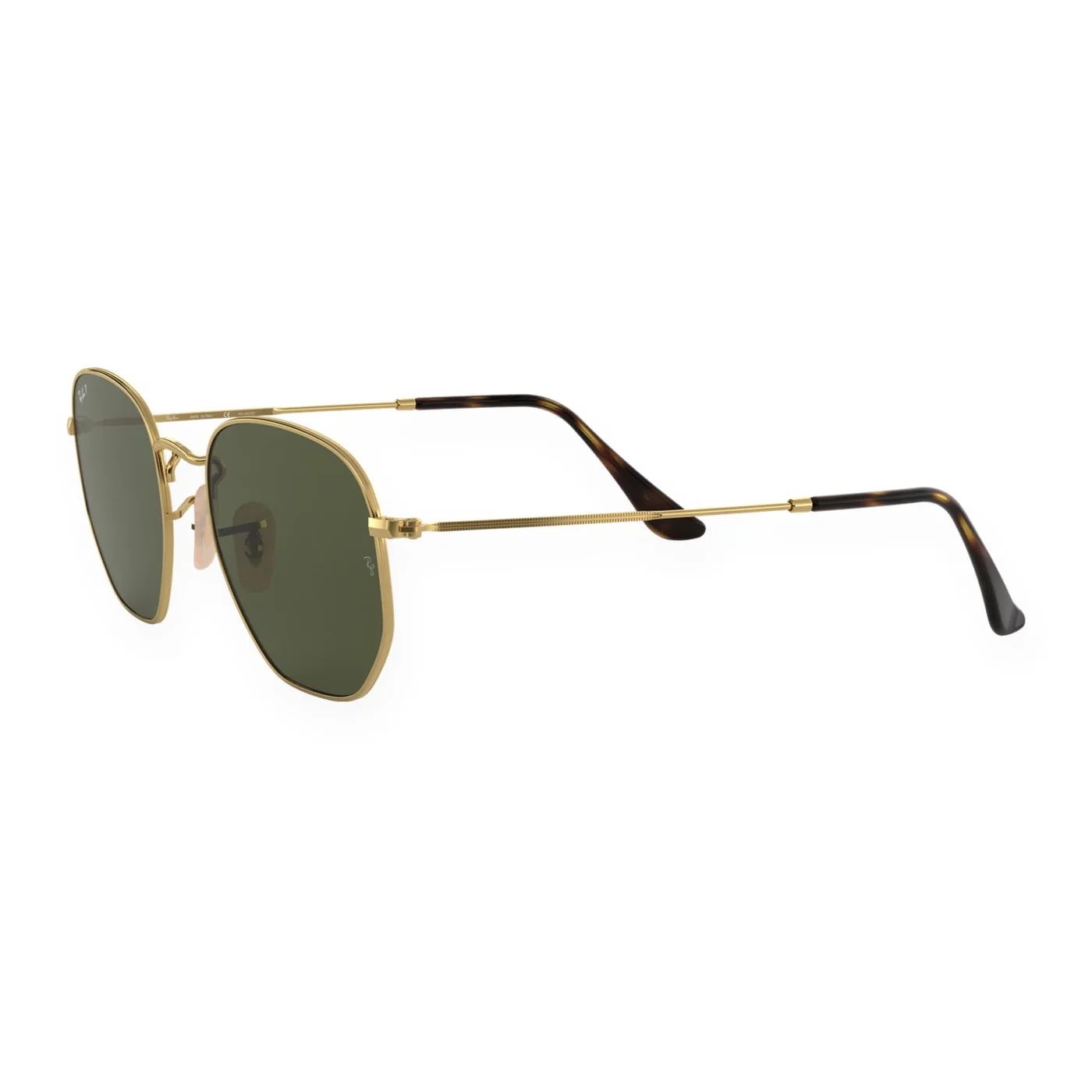 Kính mát Rayban Hexagonal RB3548N 001/58 - Vàng Arista bóng, tròng xanh G-15