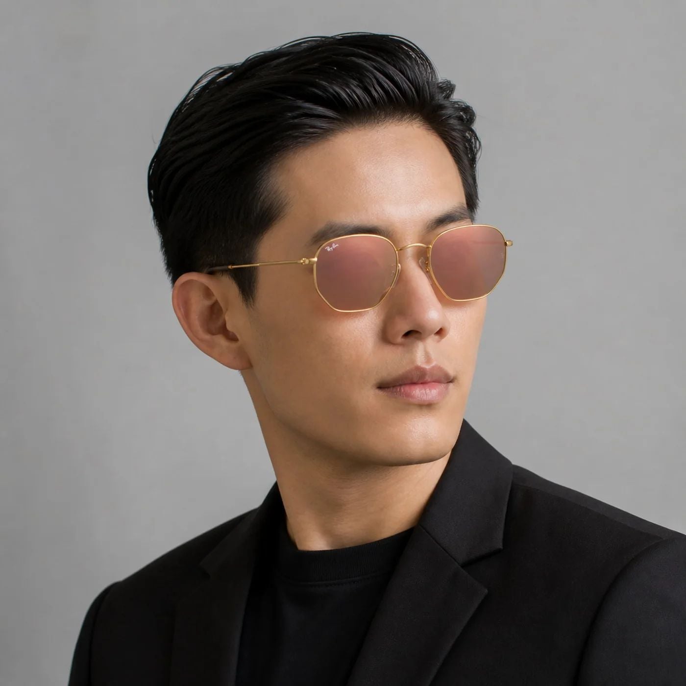 Kính mát Rayban Hexagonal RB3548N 001/Z2 - Vàng Arista bóng, tròng ánh đồng