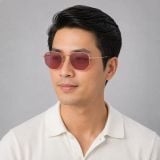 Kính mát Rayban Hexagonal RB3548N 9202AF - Vàng hồng bóng, tròng tím phân cực