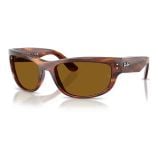 Kính mát Rayban Mega Balorama RB2289 954/33 - Nâu đồi mồi sọc bóng, tròng nâu B-15