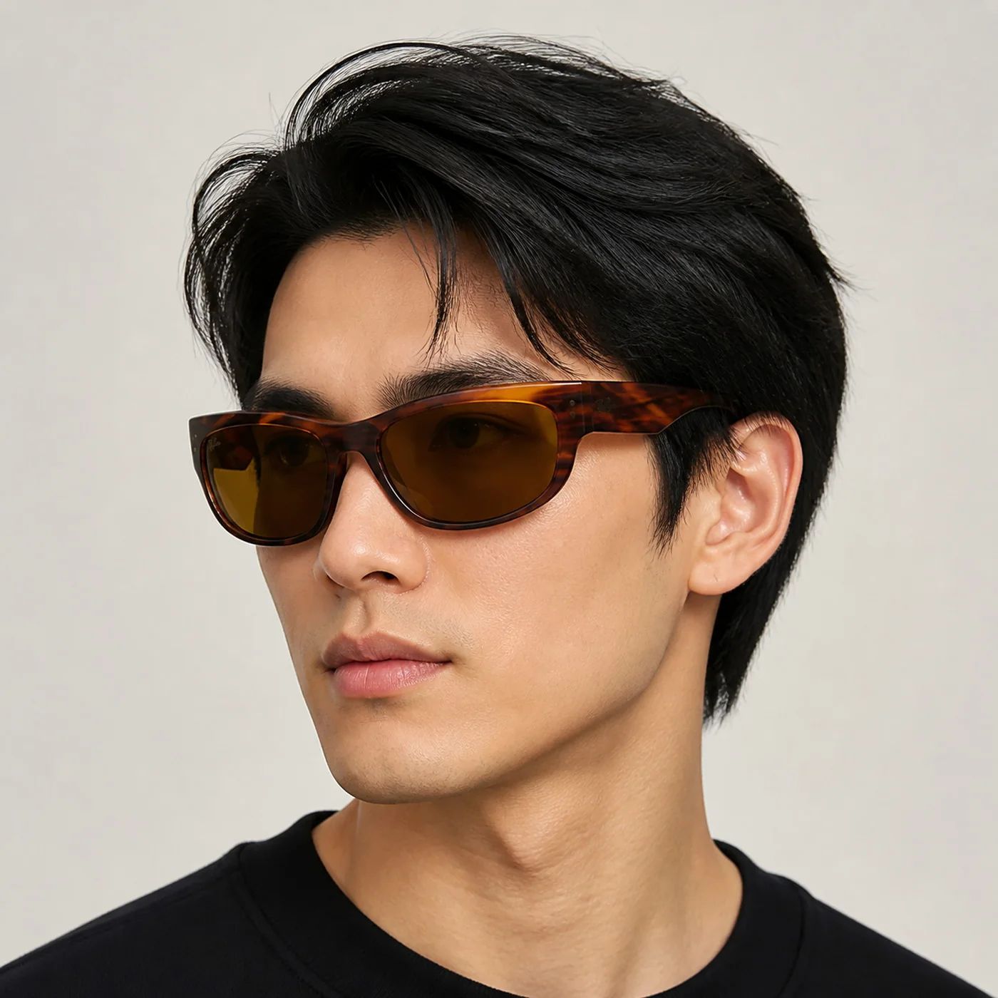 Kính mát Rayban Mega Balorama RB2289 954/33 - Nâu đồi mồi sọc bóng, tròng nâu B-15