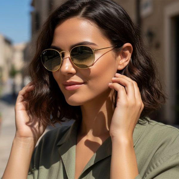 Kính mát Rayban Round Metal RB3447 001/BH