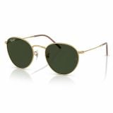 Kính mát Rayban Round Reverse RBR0103S 001/83 - Vàng Arista bóng, tròng xanh lá đậm phân cực